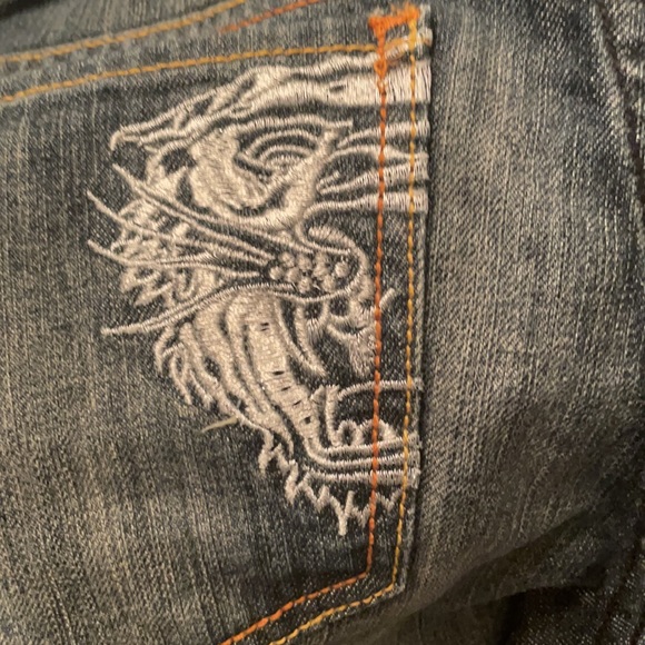Ed Hardy by Christian Audigier Tiger Head Jeans - Picture 6 of 8